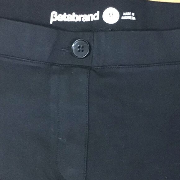 Betabrand Straight-Leg | Classic Dress Pant Yoga Pants (Black) Size Medium - Picture 6 of 10